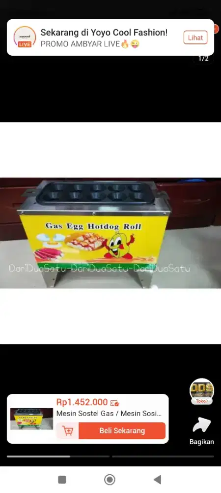 Cetakan sostel 10 lubang