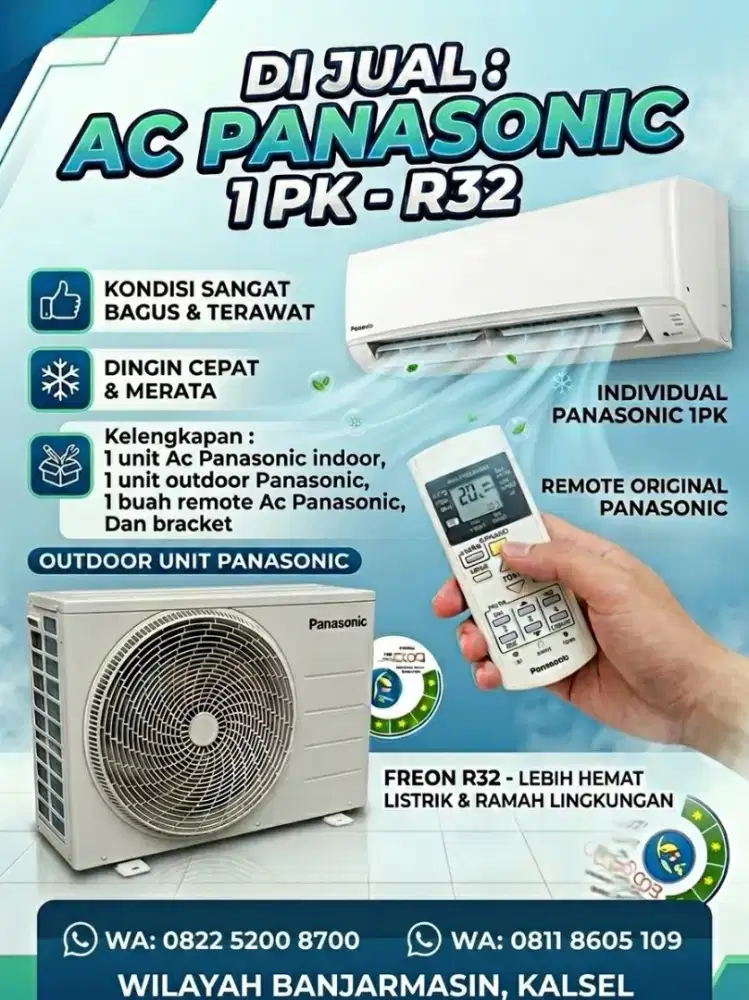 Dijual AC Panasonic 1PK R32