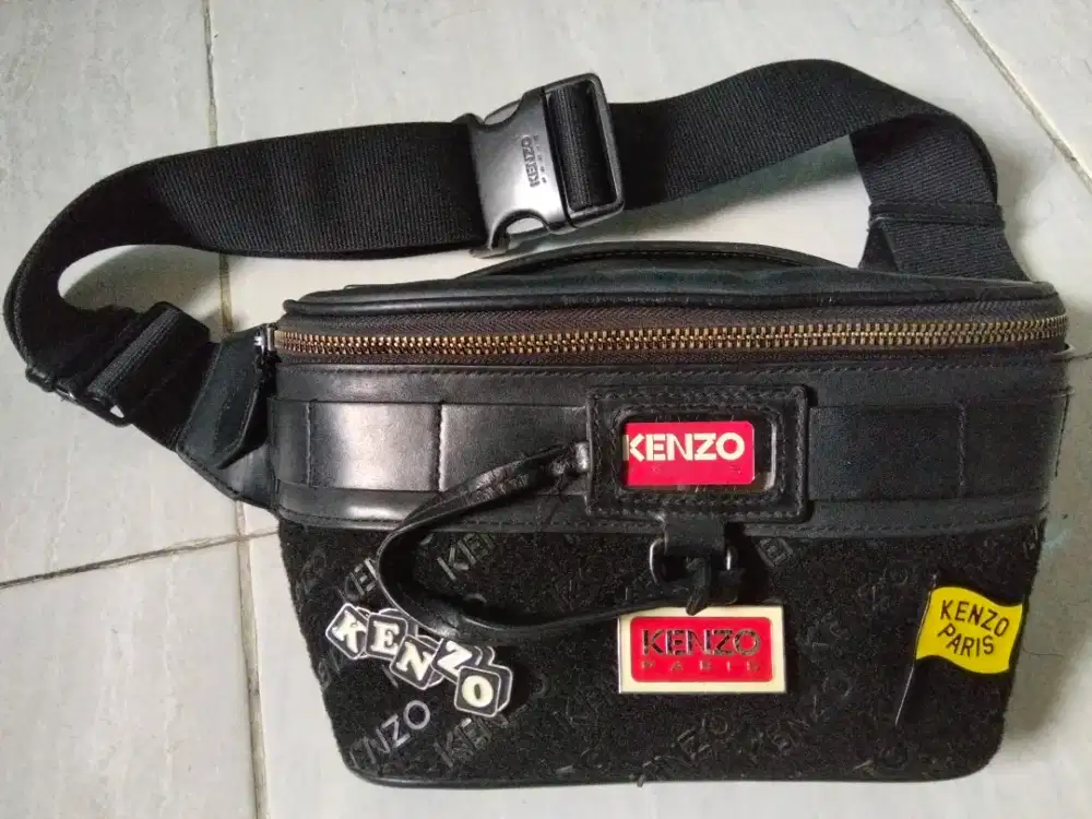 Kenzo Jungle Leather Belt Bag