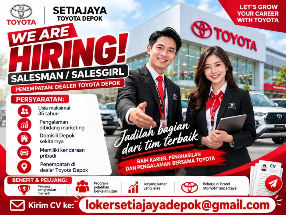 Loker Salesman salesgirl digital