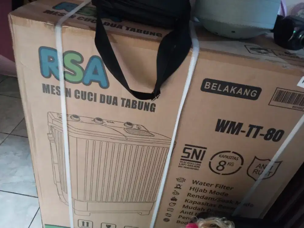 Mesin cuci 2 tabung merek RSA