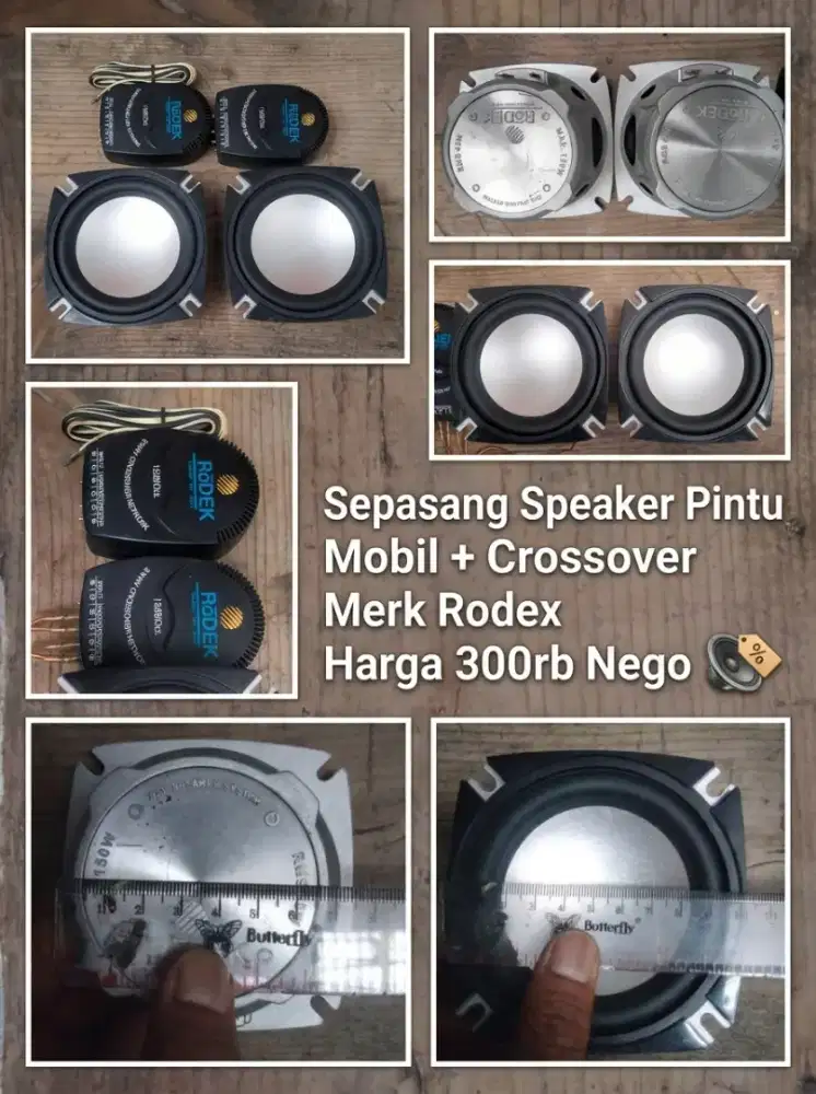 Jual Borongan Audio mobil Speaker dan Crossover Rodex
