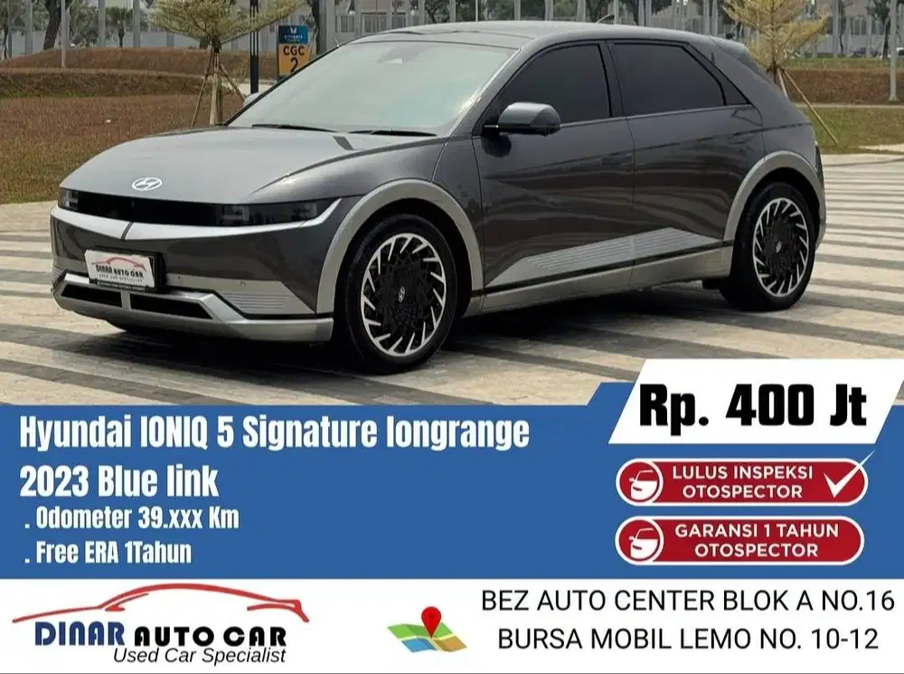 (39Rb) Ioniq 5 Signature Long R Bue Link 2023 Abu Warenty On*Dinar aut