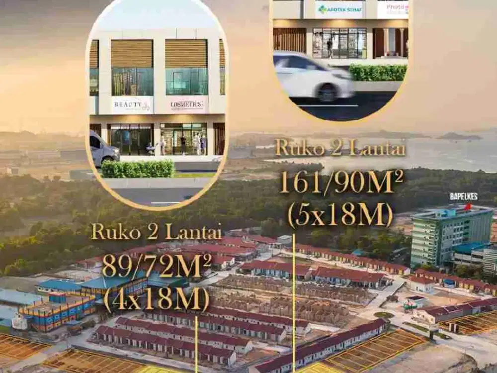 Ruko  2 lantai di Jln Utama Marina Batam