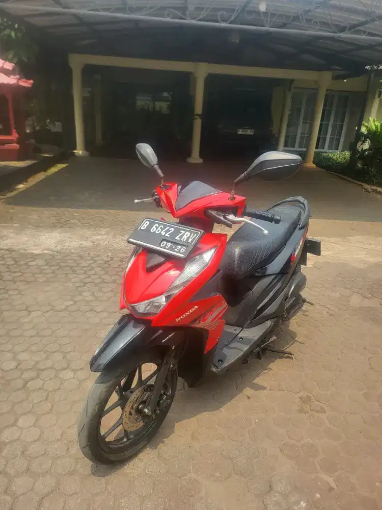Honda Beat FI New LED 2021 Merah Hitam