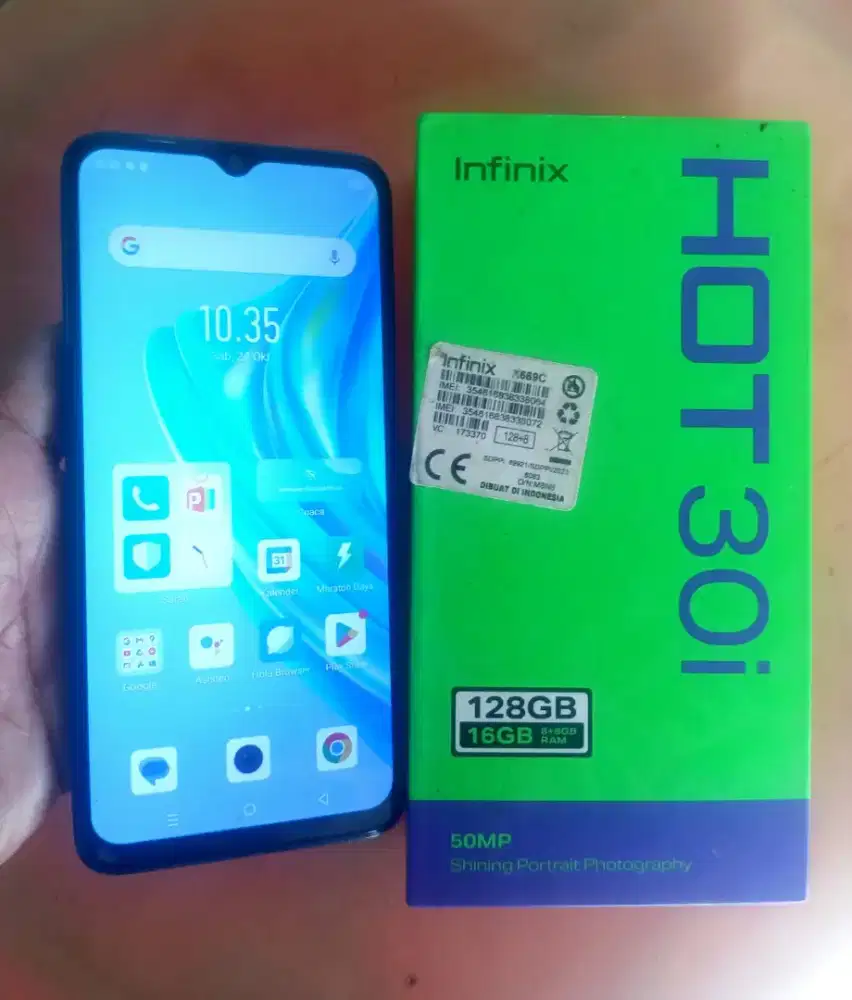 Infinix Hot 30i  8 128  Normal  Full Set  Resmi Infinix