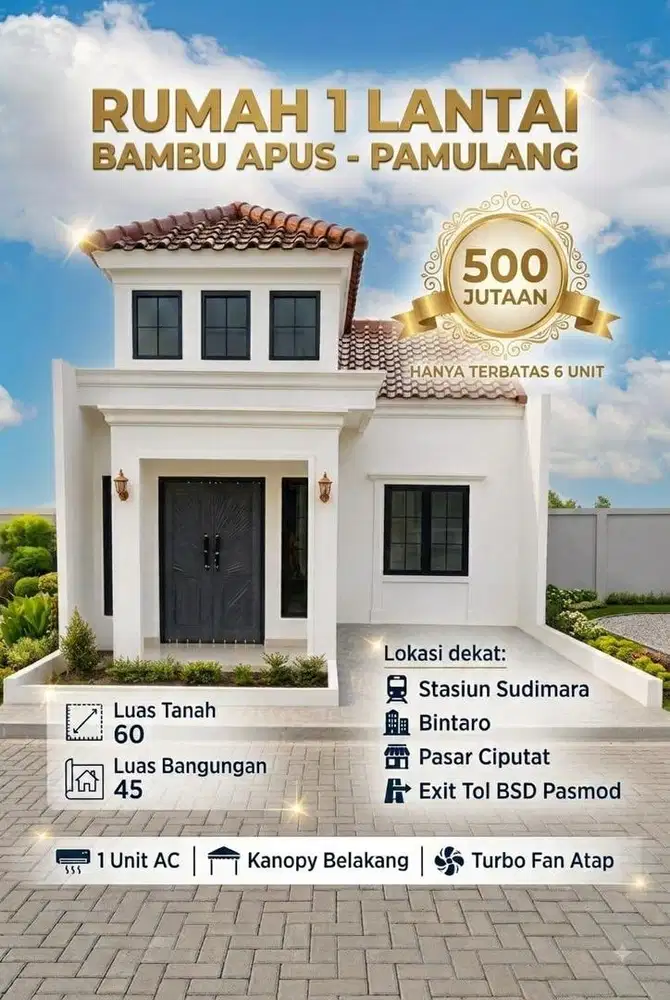 Rumah 1 lantai Mewah Classic