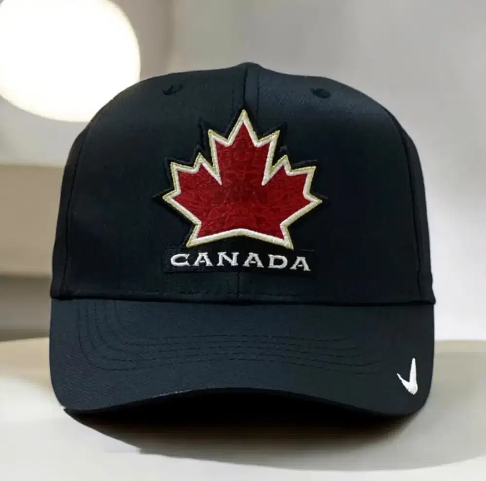 Topi Nike Swoosh Team CANADA Dri-FIT Black Strapback Original second