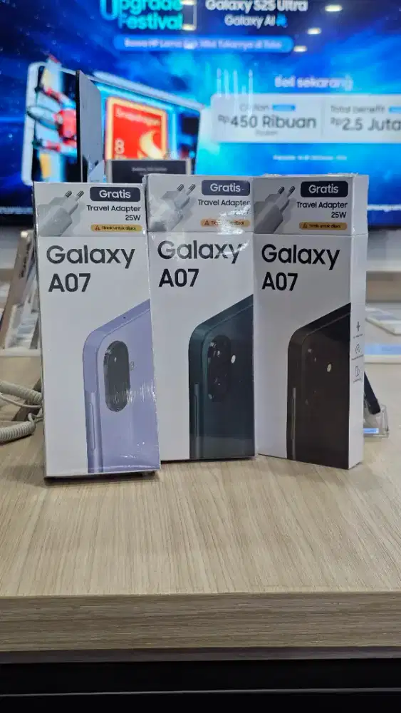 SAMSUNG A07 4/64GB FREE ADAPTOR 25W !! PROMO TERBATAS