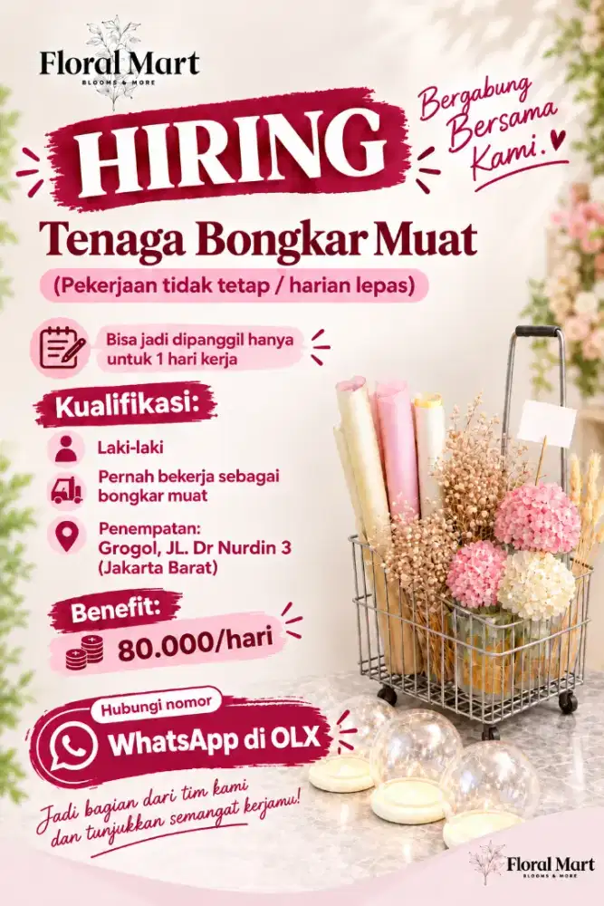 Tenaga Bongkar Muat (Pekerjaan tidak tetap/Harian Lepas)