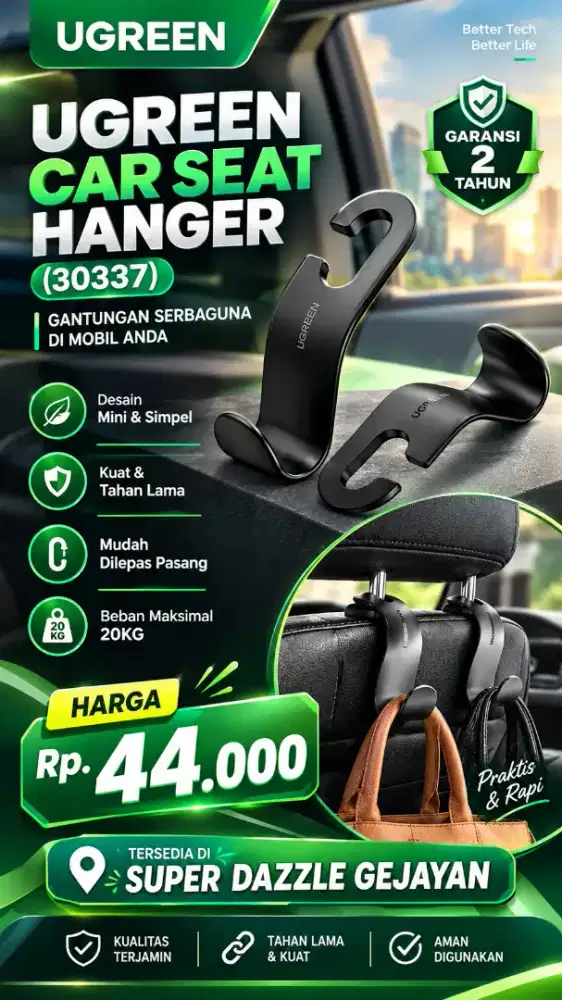 UGREEN CAR SEAT HANGER (30337)