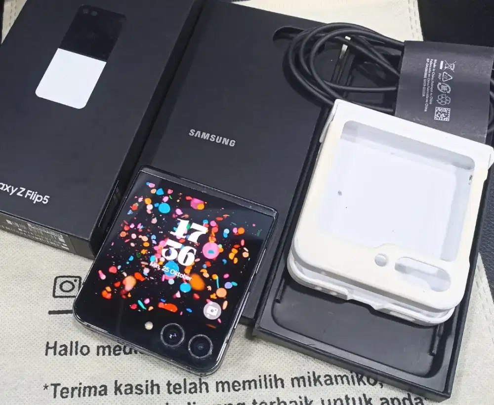 Baco Dulu ya,Net 2,5 Samsung Z Flip 5 8+8/256 Lengkap