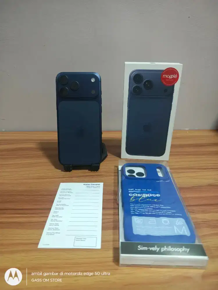 IPhone 17 pro max 512gb blue resmi Indonesia
