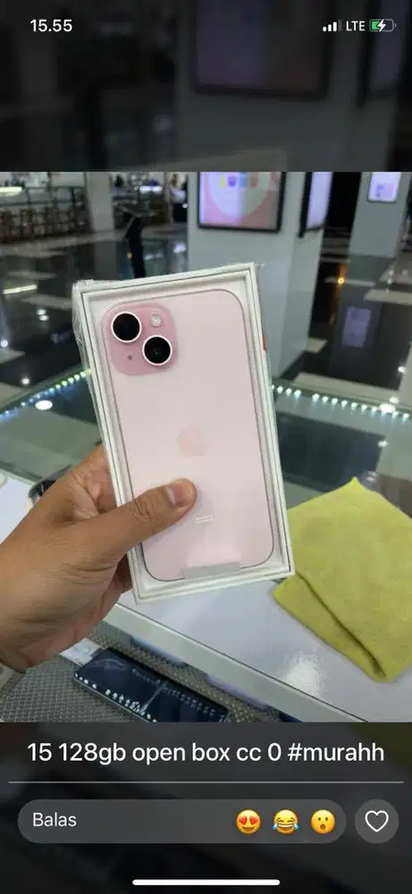 Iphone 15 128gb cc 0 cuman d nyalain aja
