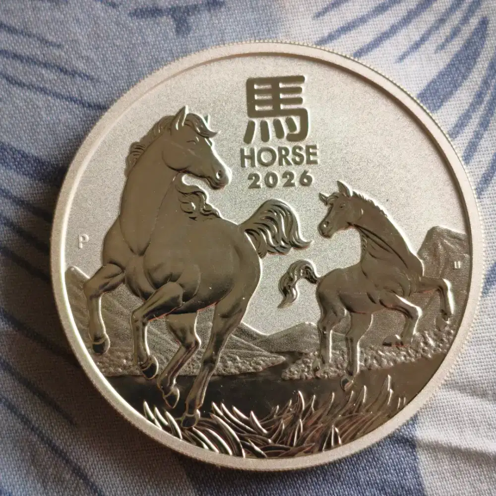 Koin perak silver year of the horse Australian lunar series