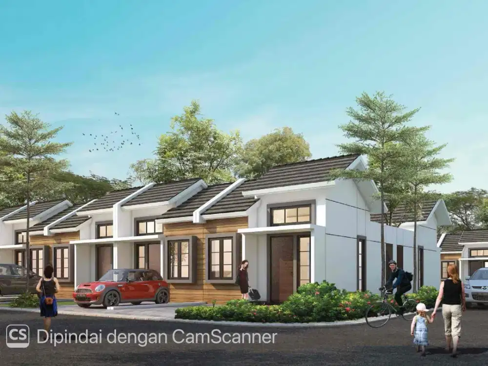 rumah 1 lantai siap huni tanpa DP fasilitas kolam renang di Sepatan