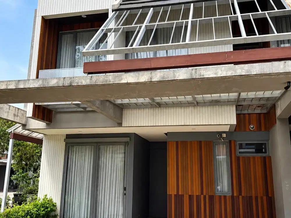Rumah 2 lantai di Cluster Asera Nishi hoek luas 7x22 150meter type 3KT Harapan Indah Bekasi