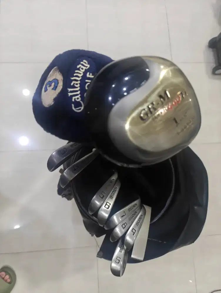 Stik golf pemula iron set, wood3, putter Driver plus Bag