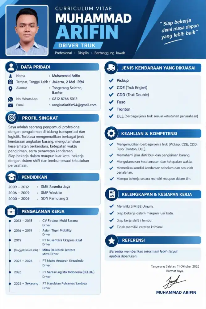 Driver Propesional SIM B2 UMUM
