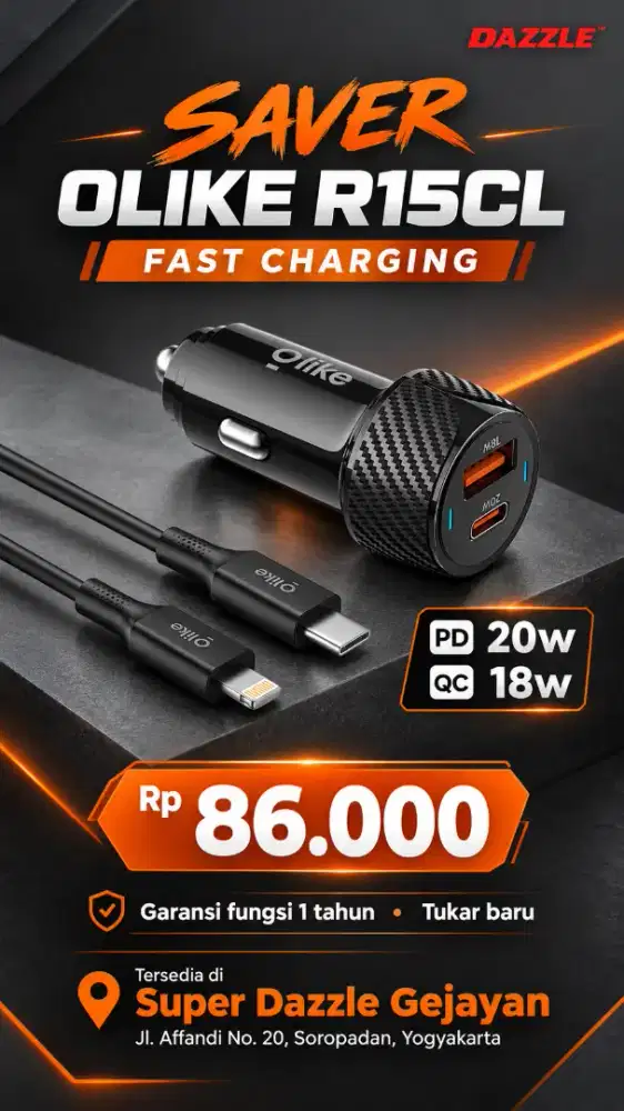 Saver Car OLIKE R15CL fast charging