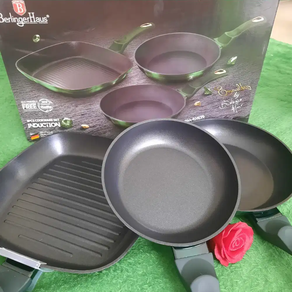 Berlinger Haus Emerald Collection Fry Pan Set of 3 Pcs