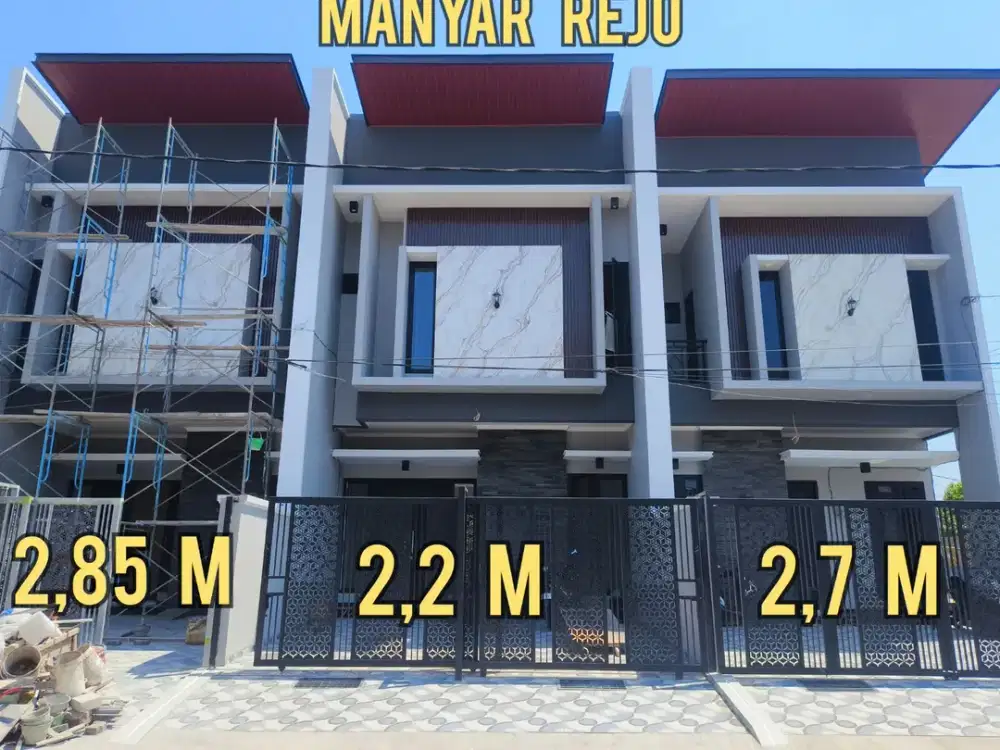 BARU GRESS RUMAH MANYAR REJO. DEKAT WISMA MUKTI, KLAMPIS, SEMOLOWARU, NGINDEN, MERR, ITS, UNAIR, KERTAJAYA, DHARMAHUSADA, Dll