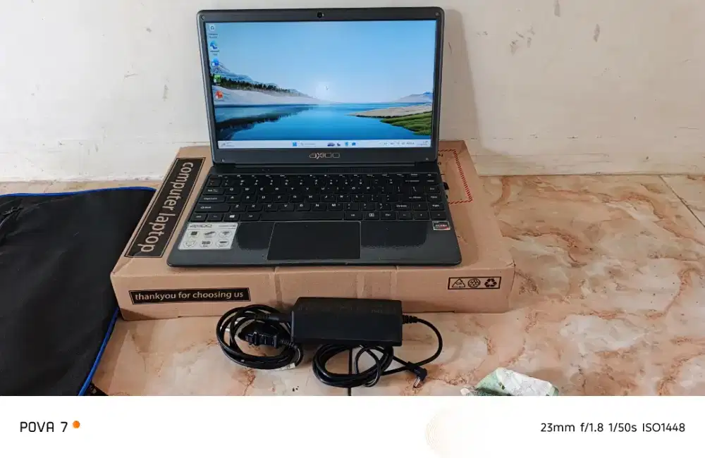 Laptop Axioo slimbook 14 R5 Ryzen 5 ram 8gb SSD 256GB windows 11 pro