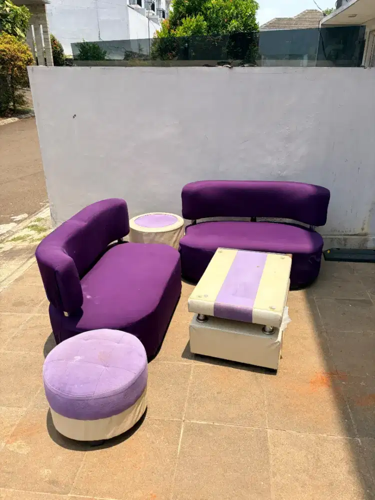 Sofa sudut 4 seat + meja stool