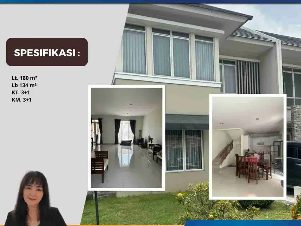 Disewakan Cluster Helios Lt. 180 Furnished Suvarna Cikupa Tangerang