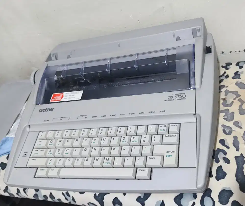 Dijual Mesin Tik Electric Brother GX-6750 Normal