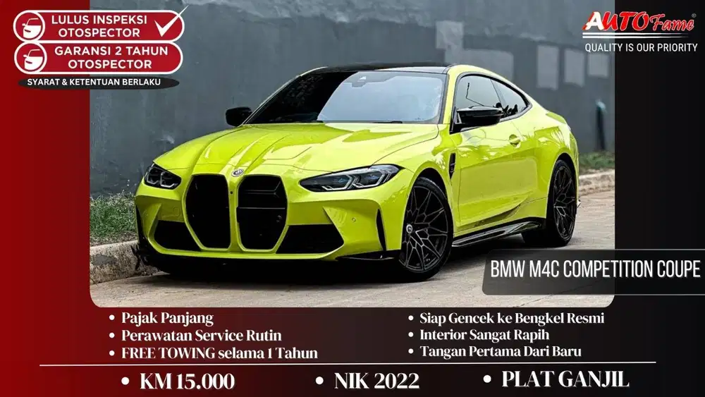 KM15RB BMW M4C Competition Coupe NIK 2022 Tgn 1 Dr Br Sao Paulo