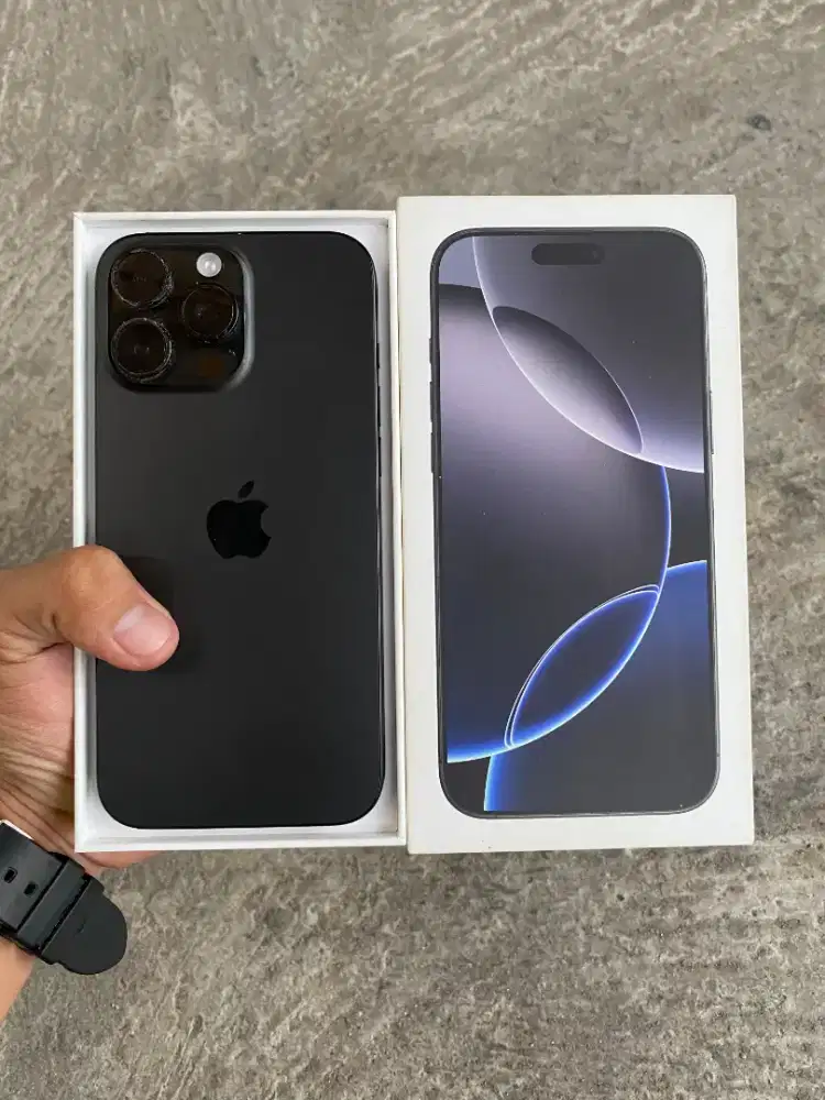iPhone 16 ProMax 256GB (Black Titanium), BH92%/731, Reg Beacukai Resmi