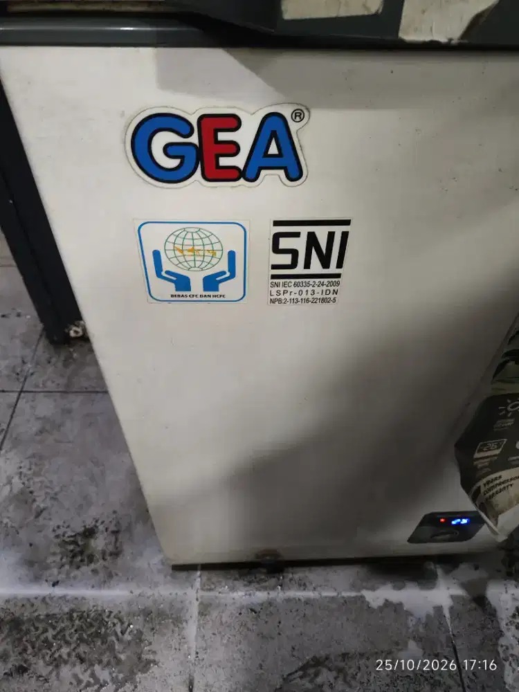 jual cepat freezer merk gea