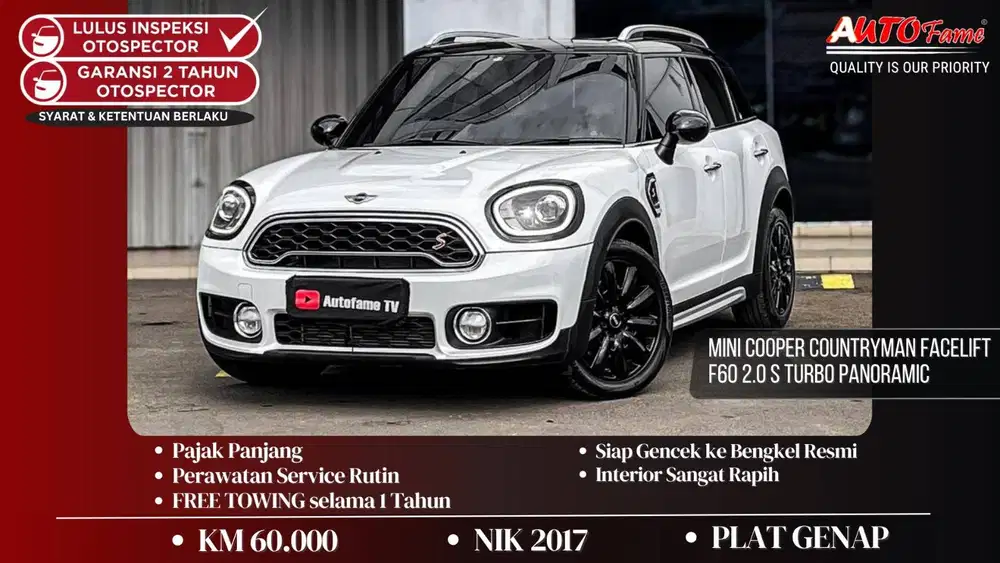 KM60RB Mini Cooper Countryman Facelift F60 2.0 S Turbo Panoramic 2017