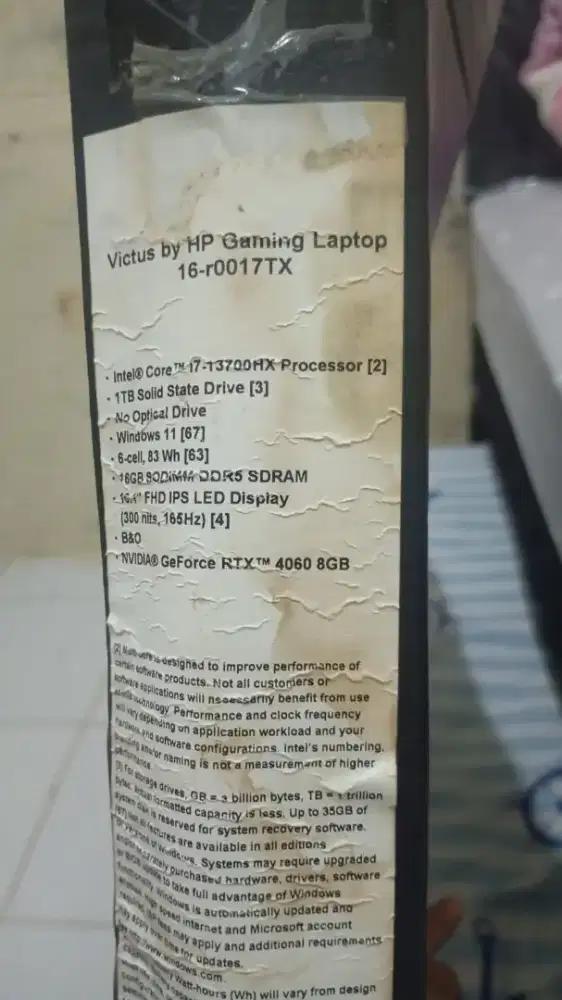 Laptop Victus HP Gaming 16-r0017TX