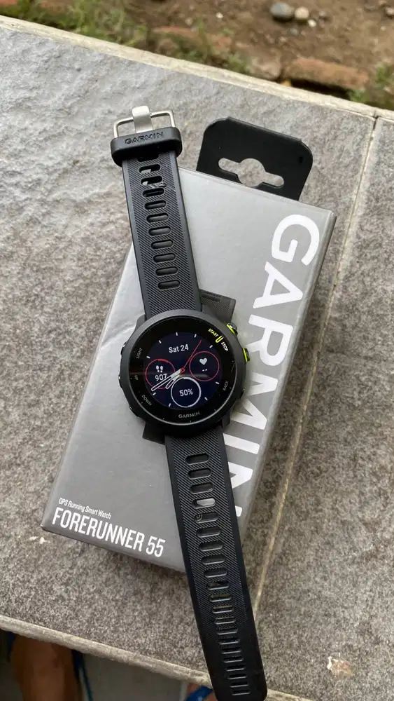 Garmin Forerunner 55 GPS Running Watch Like New Mulus Garansi Aktif