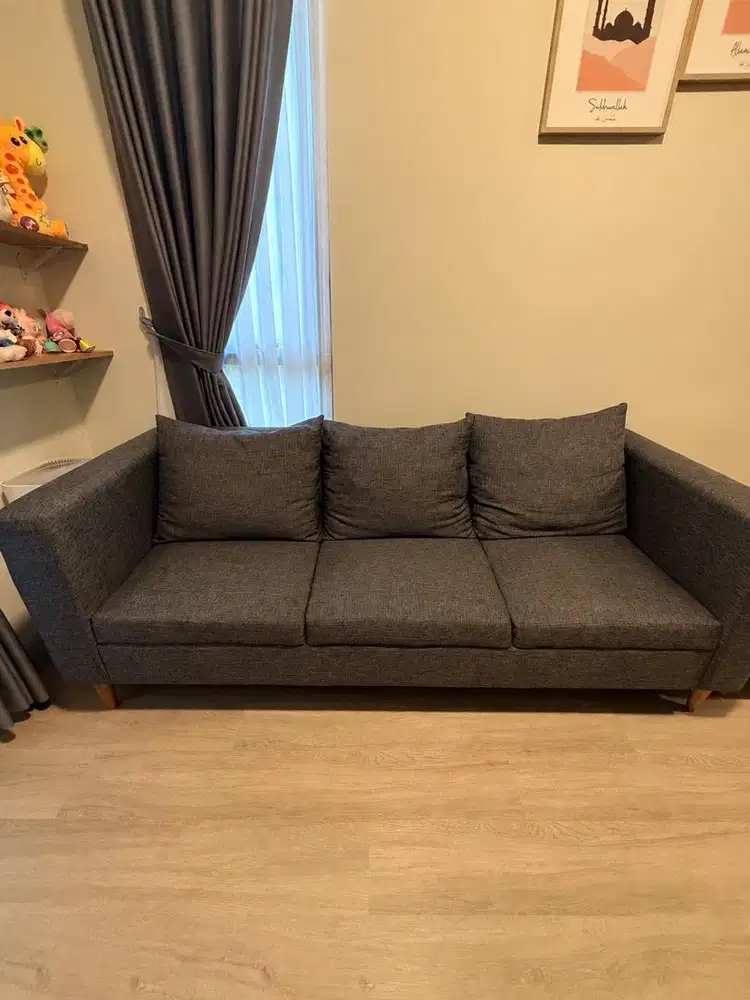 Sofa Dekoruma EZMA L Hansen Silver Black