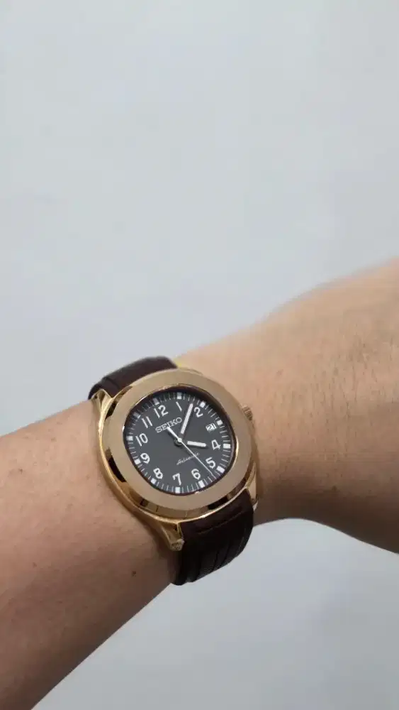 Seiko Mod Aquanaut Seikonaut Rose Gold Jam Tangan
