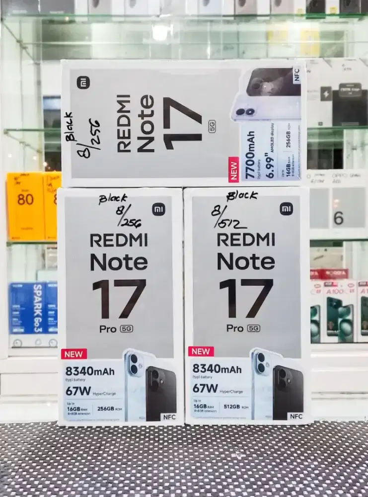 BARU..REDMI NOTE 17 PRO RAM 8+8/256 SEGEL/GARANSI RESMI.