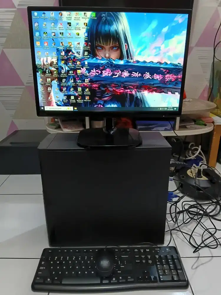 PC GAMING FULSET + LCD + RAM 8 GB + VGA 1 GB + HD 500 GB + GAMES APP