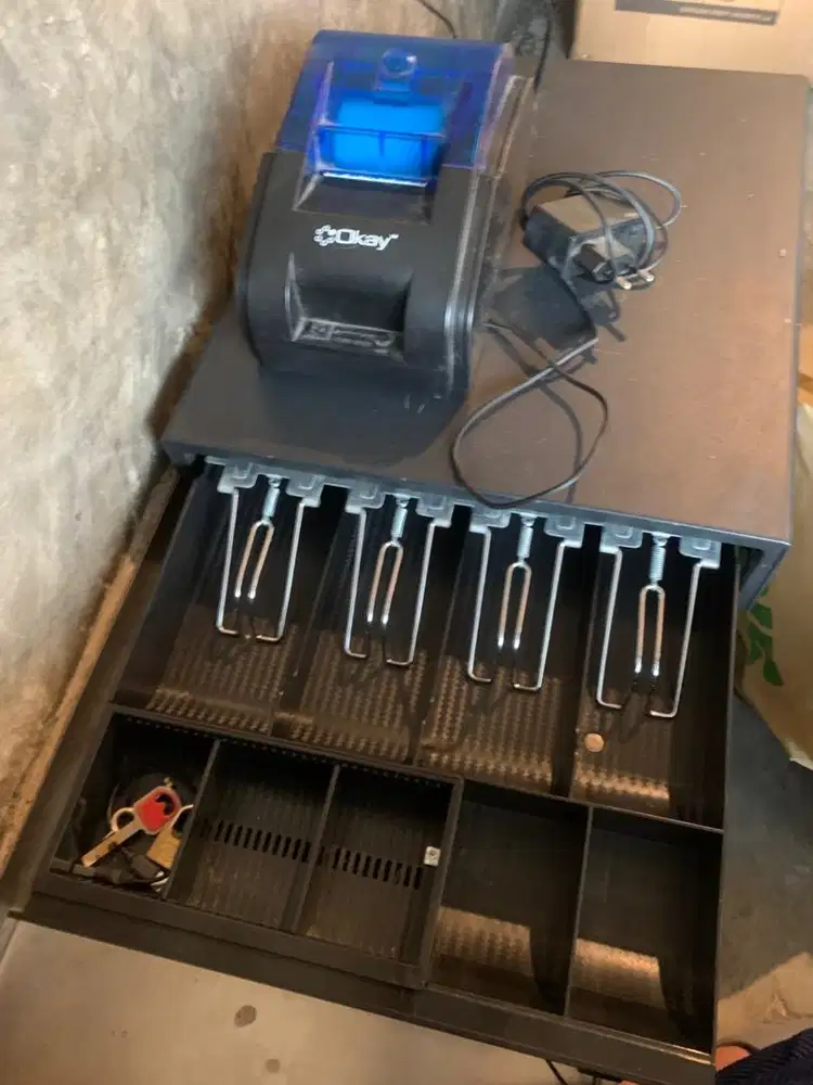 Paket Alat Kasir Siap Pakai Cash Drawer Mesin Kasir