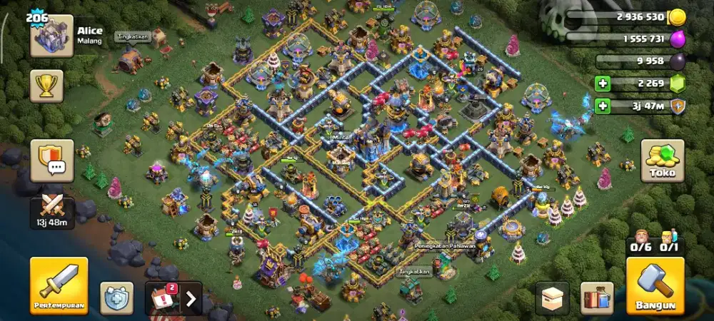 Akun coc th 18 medali liga ada 1700