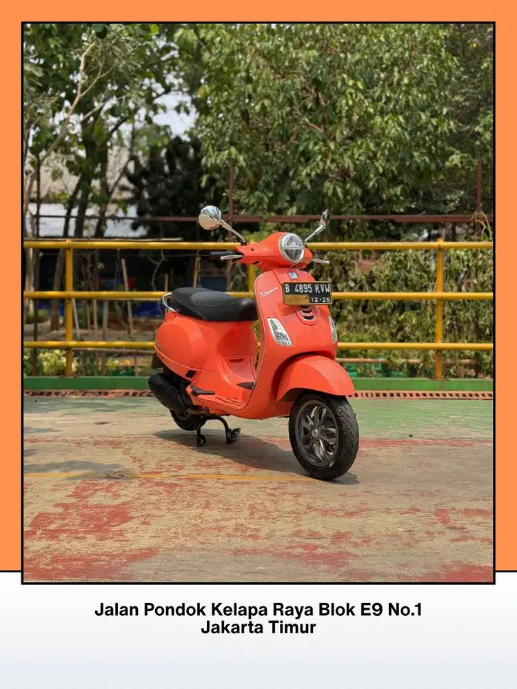 TERMURAH PIAGGIO VESPA LX 125 IGET LED FACELIFT TH 2021 WARNA ORANGE