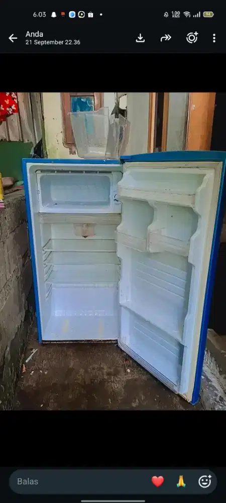 jual cepat kulkas pintu satu