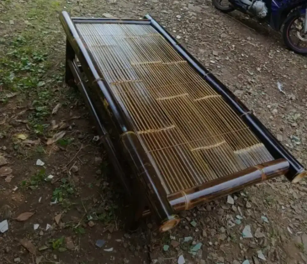 Gerai kursi bambu hitam furniture