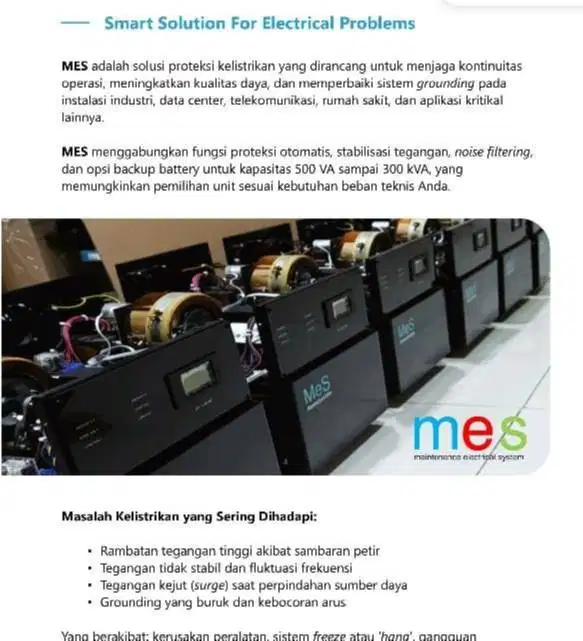 Maintenance Elektric System/ Proteksi Kelistrikan Unit