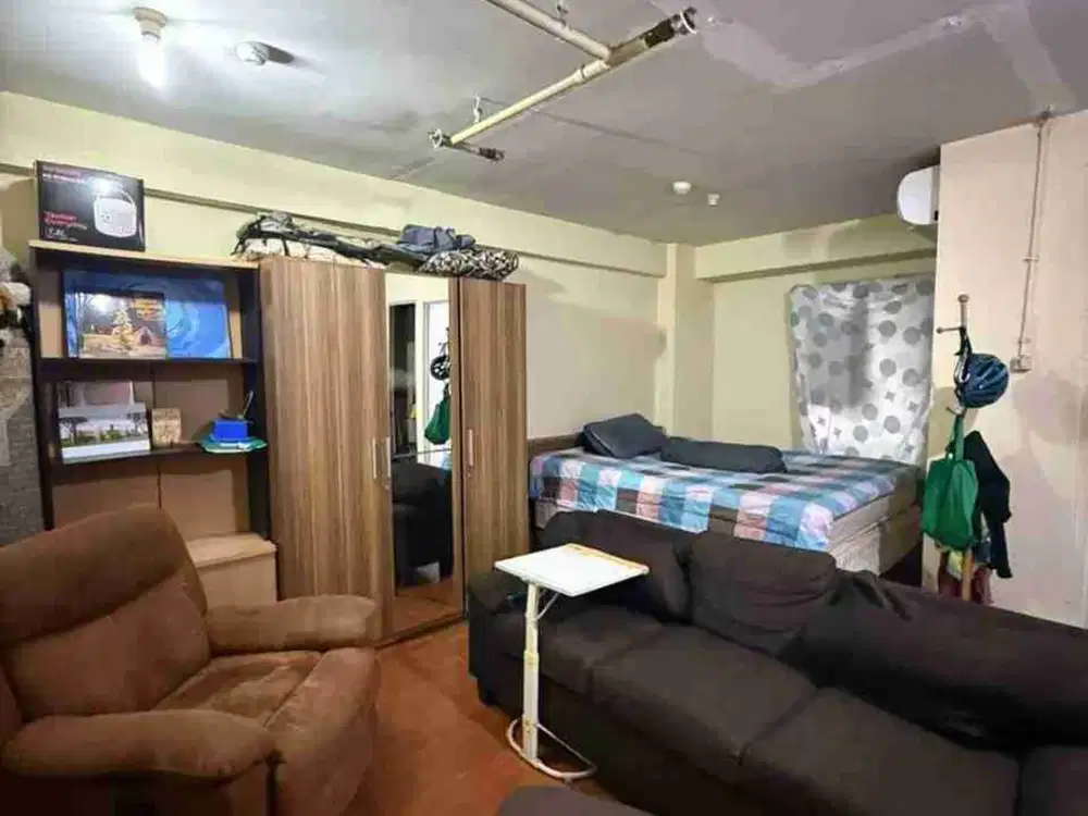 jual termurah apart kalibata city tower favorite depan shm  2br di jadikan studio furnished