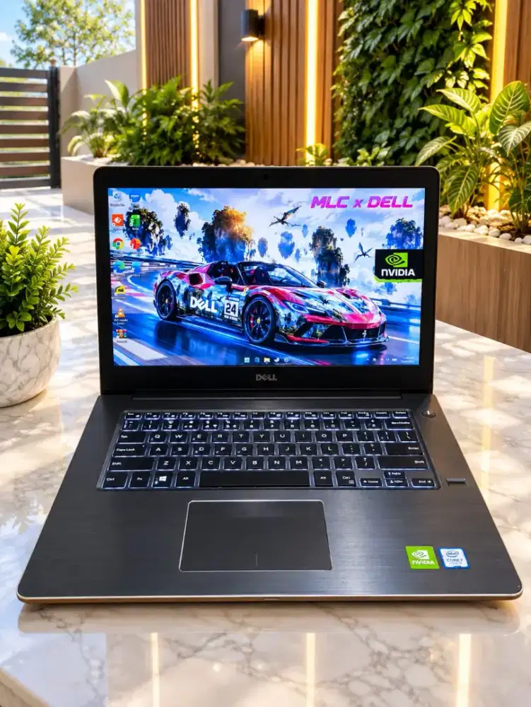 DELL VOSTRO-GLD Goldblack 14 SLIM [ i7 RAM 8GB/SSD + DUAL VGA NVIDIA]