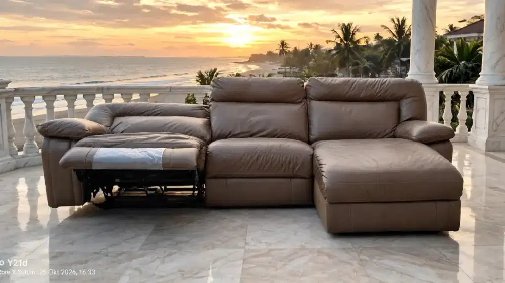 Electric reclining sofa import Italy M&D