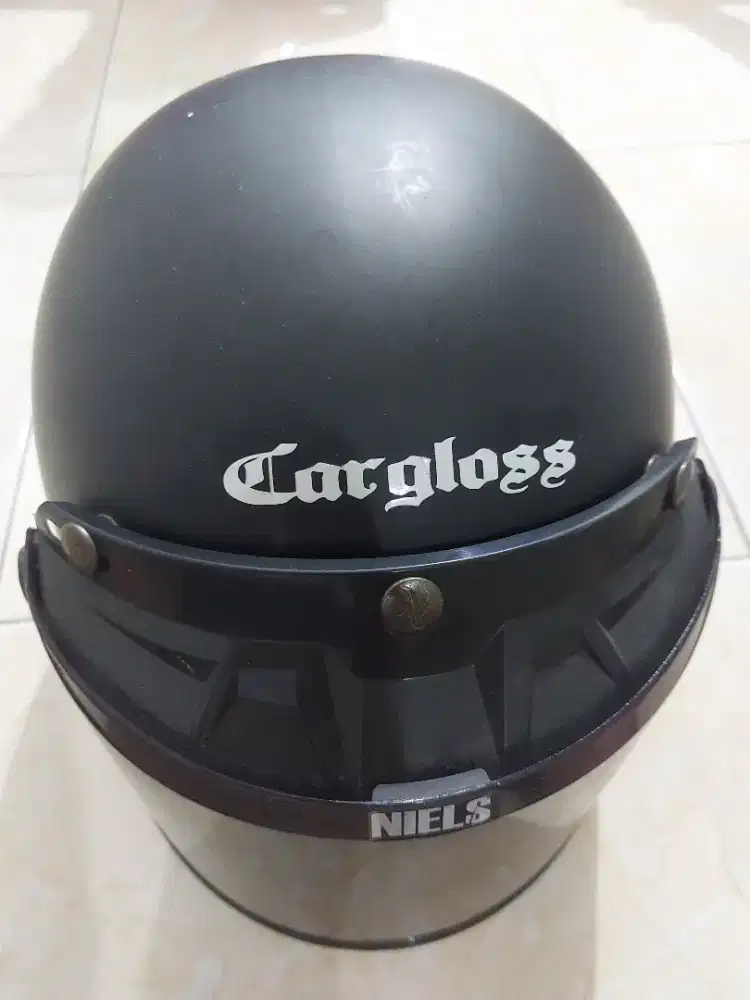 Helm Niels Hitam Doff Matte Murah SNI
